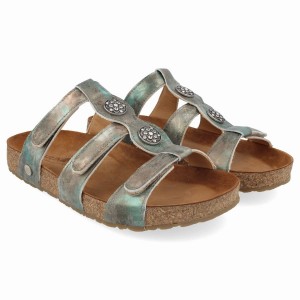 Haflinger Alice Sandalen Dames Lichtgroen | WMD5341ZD