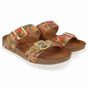 Haflinger Andrea Sandalen Dames Bruin Gekleurd | HRI7243EI