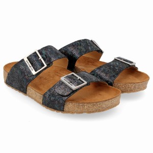 Haflinger Andrea Sandalen Dames Zwart | TEV4497LE