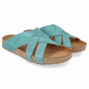 Haflinger Bo Sandalen Dames Lichtturquoise | XLK2583DO