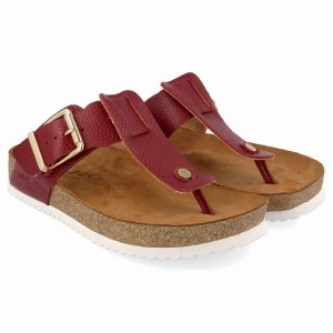 Haflinger Cora Sandalen Dames Dieprood | CWG536EC