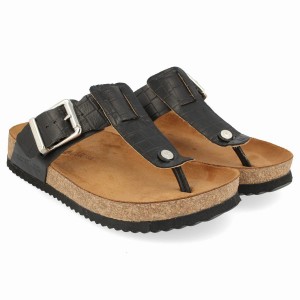 Haflinger Cora Sandalen Dames Zwart | TMY2965ZL