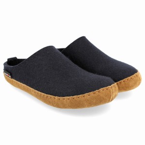 Haflinger Emils zachte zool Pantoffels Dames Donkerblauw | DBQ3927UW