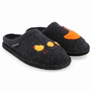 Haflinger Gallina Novelty Pantoffels Dames Blauw | FXG2779IA