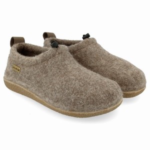 Haflinger Guido zachte zool Pantoffels Dames Bruin | GKP2138XR