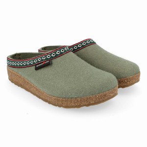 Haflinger Gz Klompen Heren Lichtgroen | TKY798IE