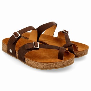 Haflinger Hedda Sandalen Dames Bruin | CFT447KO