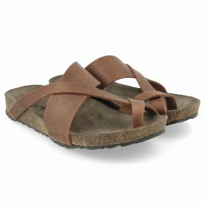 Haflinger Jackie Sandalen Dames Bruin | YZQ5883BR