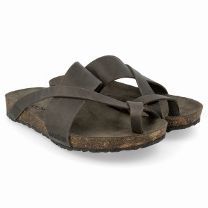 Haflinger Jackie Sandalen Dames Donkergrijs | CFG553EA