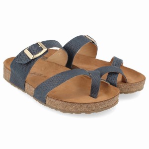 Haflinger Juno Sandalen Dames Donkerblauw | ALU524OP