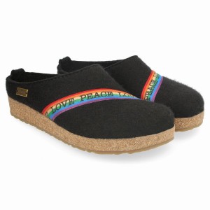 Haflinger Rainbow Klompen Heren Zwart | VNM9099UG