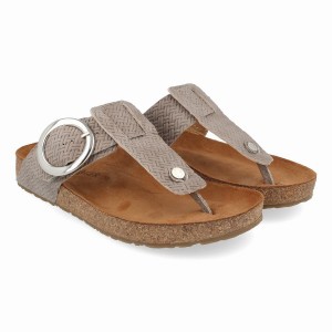 Haflinger Round Gesp Corinna Sandalen Dames Beige | PNK3971ON