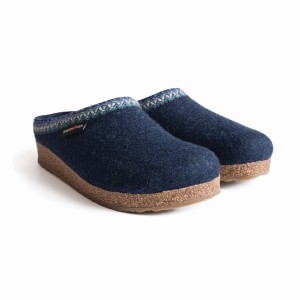 Haflinger Zigzag Klompen Dames Blauw | OBB8127BX