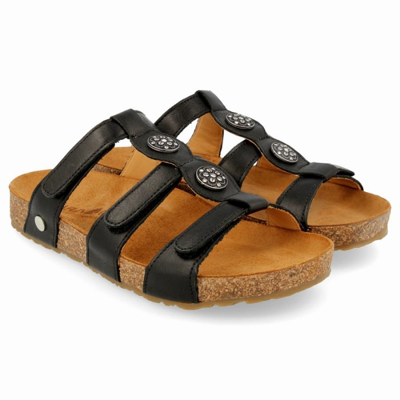 Haflinger Alice Sandalen Dames Zwart | GJA792WJ