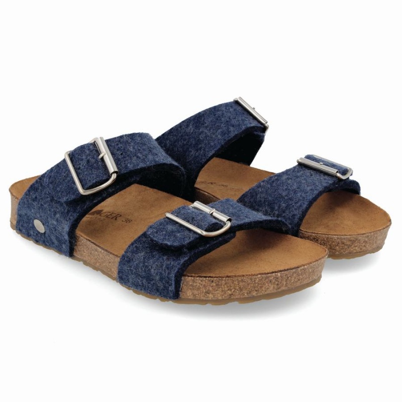 Haflinger Anabel Sandalen Dames Blauw | VCL9684HX