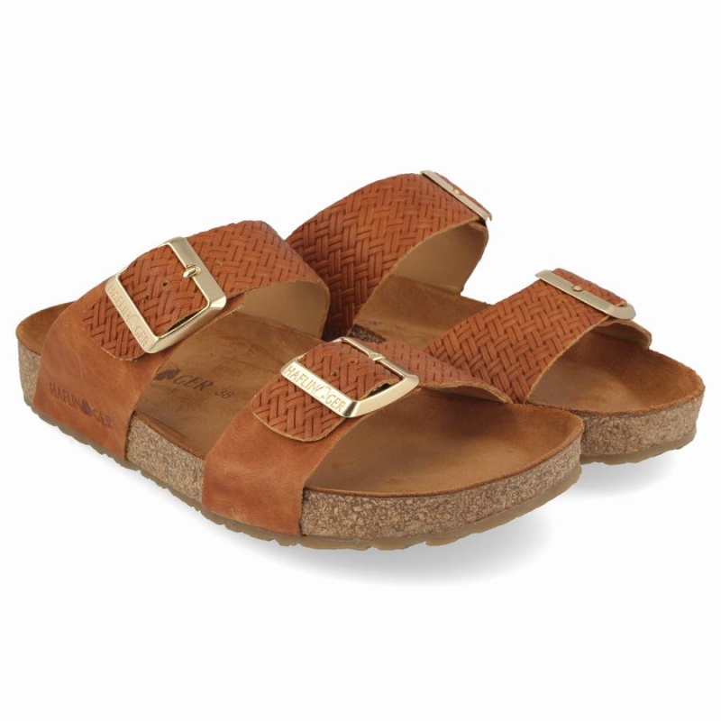 Haflinger Andrea Sandalen Dames Bruin | VDZ2955ZB