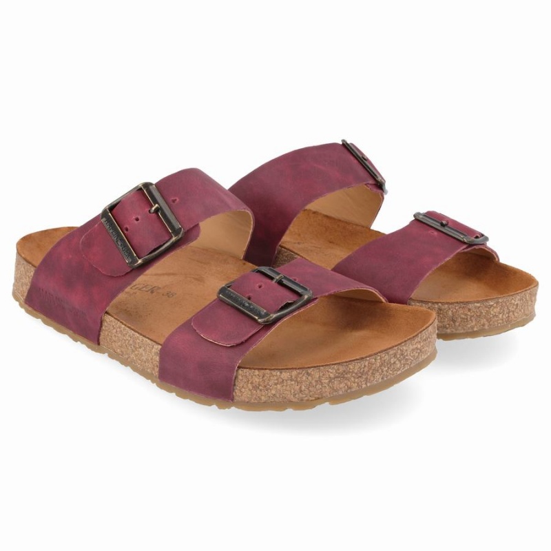 Haflinger Andrea Sandalen Dames Paars | VZE6172GZ