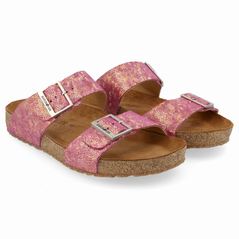 Haflinger Andrea Sandalen Dames Roze Goud | BBI2538PH