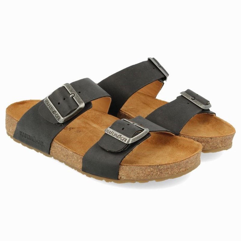 Haflinger Andrea Sandalen Dames Zwart | YJE1338GG