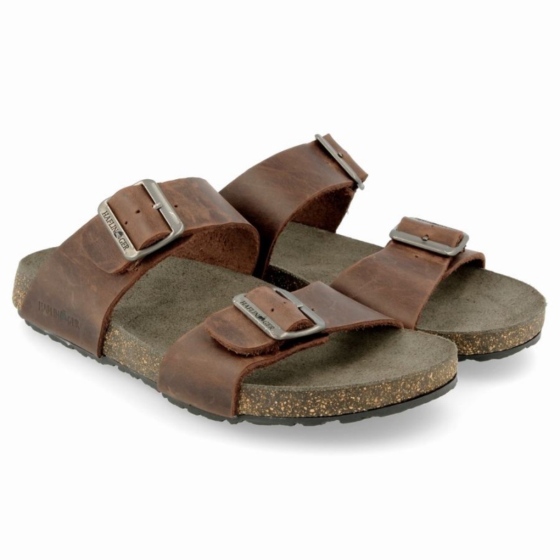 Haflinger Andrea Unlined Sandalen Dames Bruin | VWN994TP