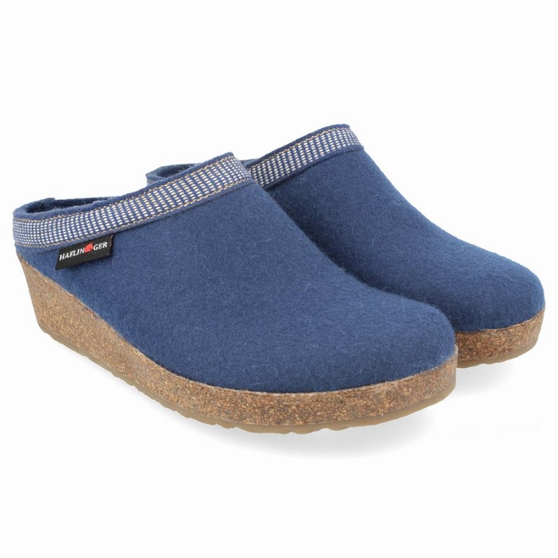 Haflinger Belle Klompen Dames Blauw | SNZ125SJ