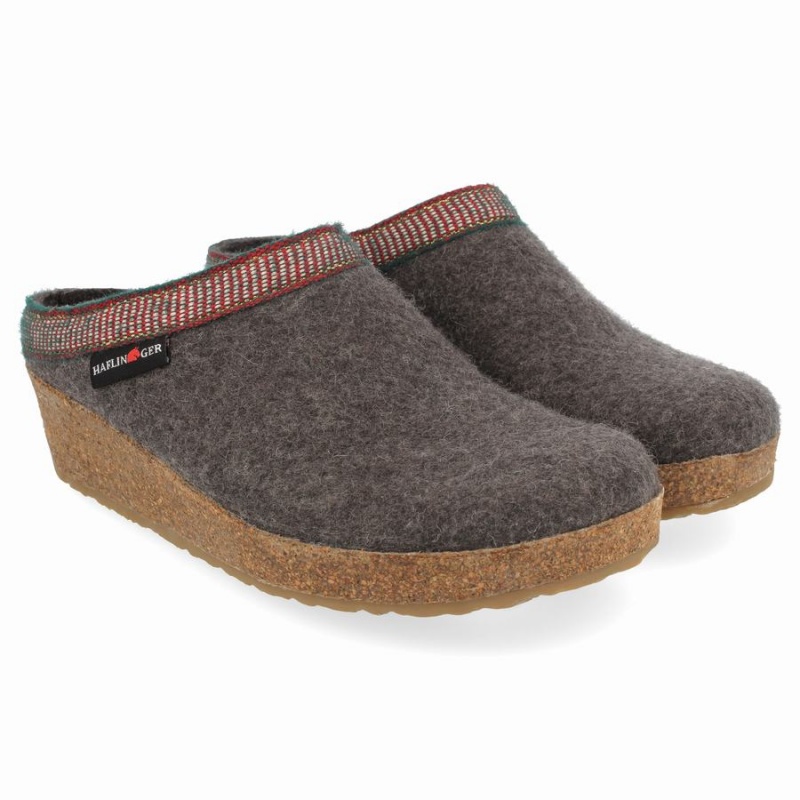 Haflinger Belle Klompen Dames Grijs | DPT4018LS