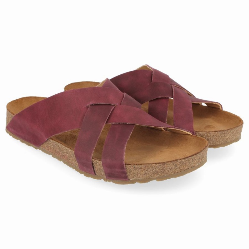 Haflinger Bo Sandalen Dames Dieprood | FYR772CL