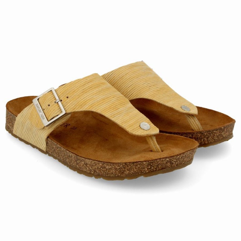 Haflinger Conny Sandalen Dames Geel | KJF4039VE