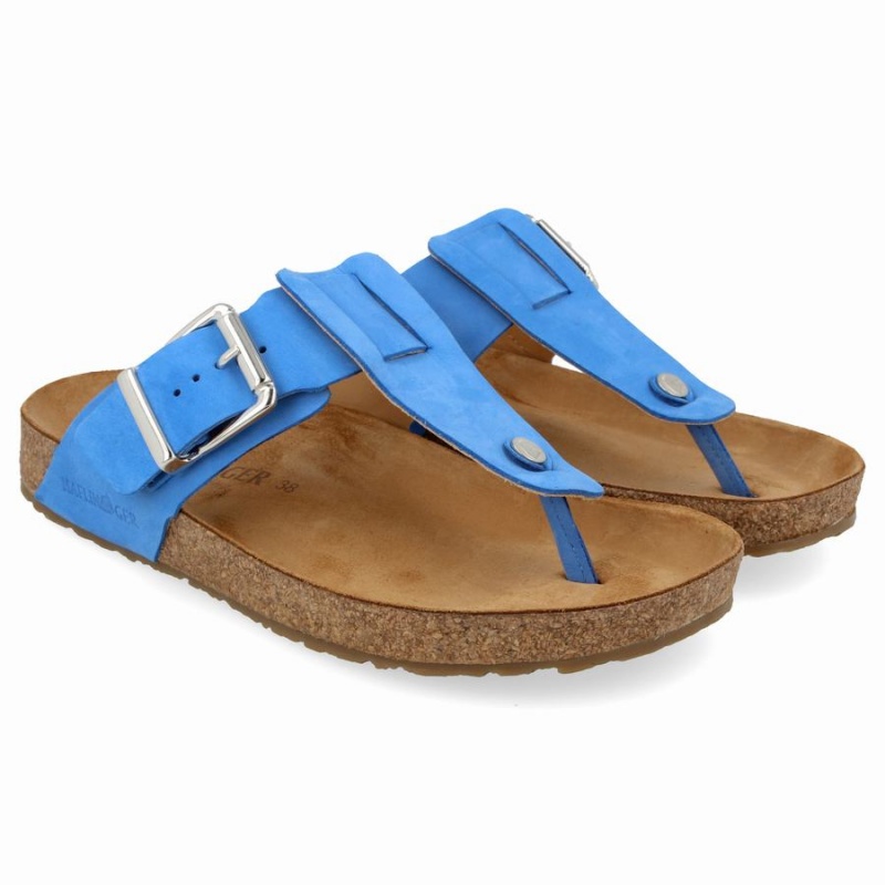 Haflinger Cora Sandalen Dames Blauw | CZQ7888TH