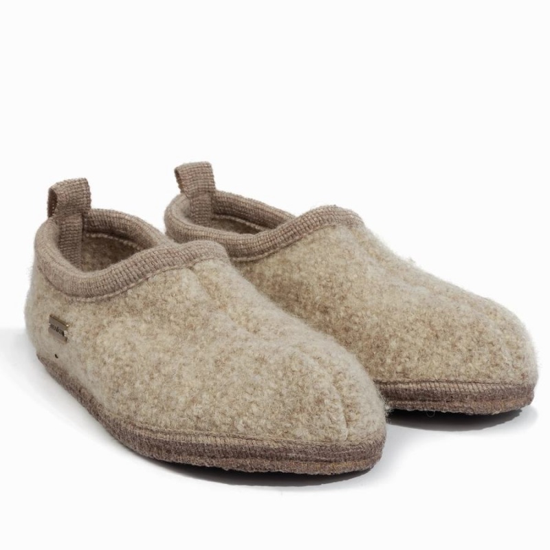 Haflinger Freddie zachte zool Pantoffels Dames Beige | NUY1457JQ