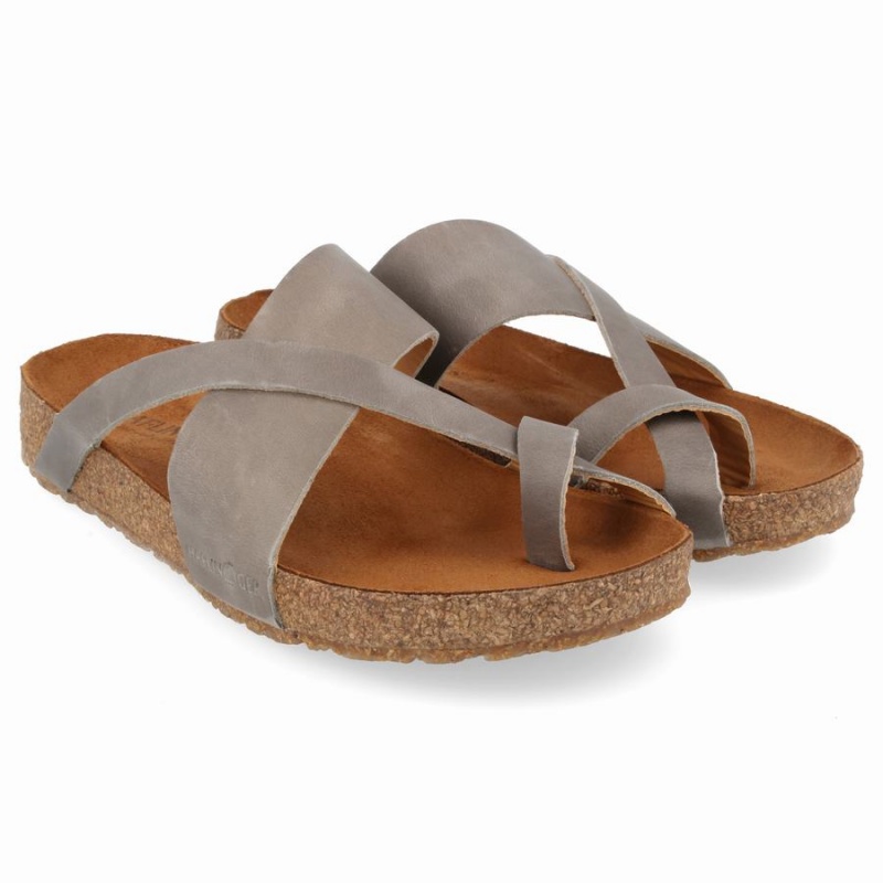 Haflinger Jackie Sandalen Dames Grijs | ZZJ2252BB