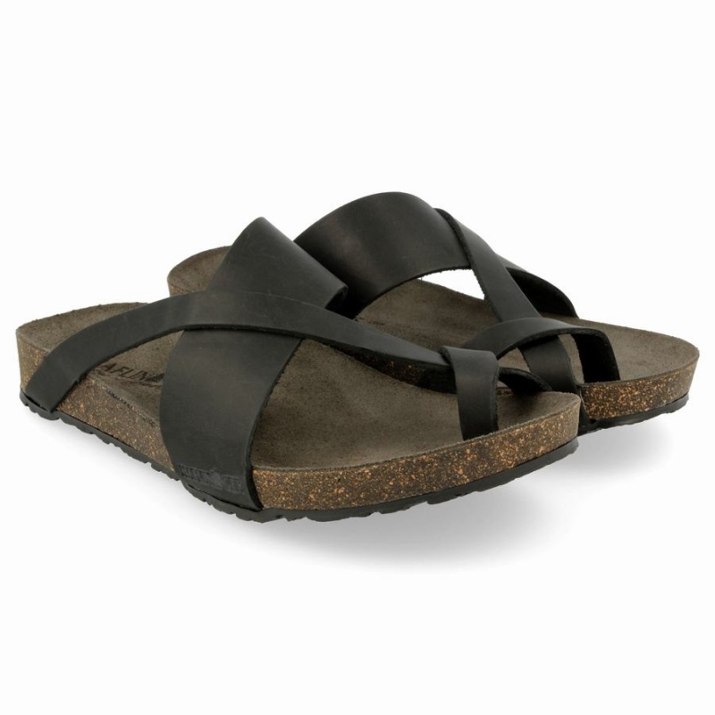 Haflinger Jackie Sandalen Heren Zwart | QPT2181TR