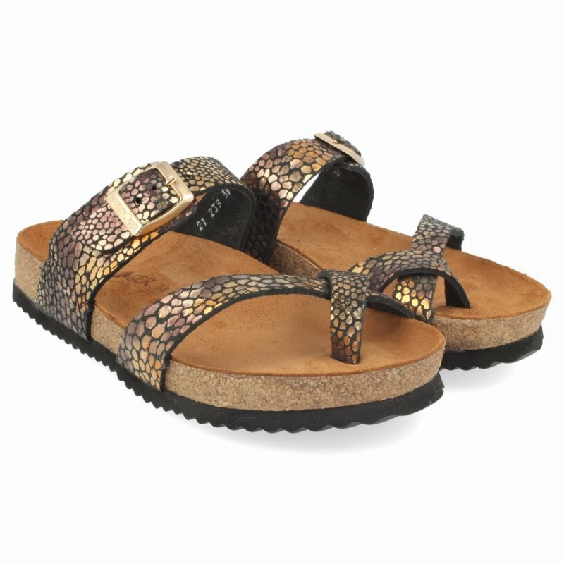 Haflinger Juno Sandalen Dames Goud | QWB5624ZD