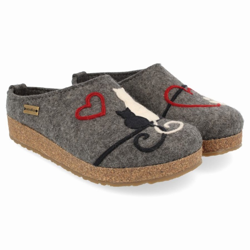 Haflinger Micini Klompen Heren Grijs | MSO5586ST