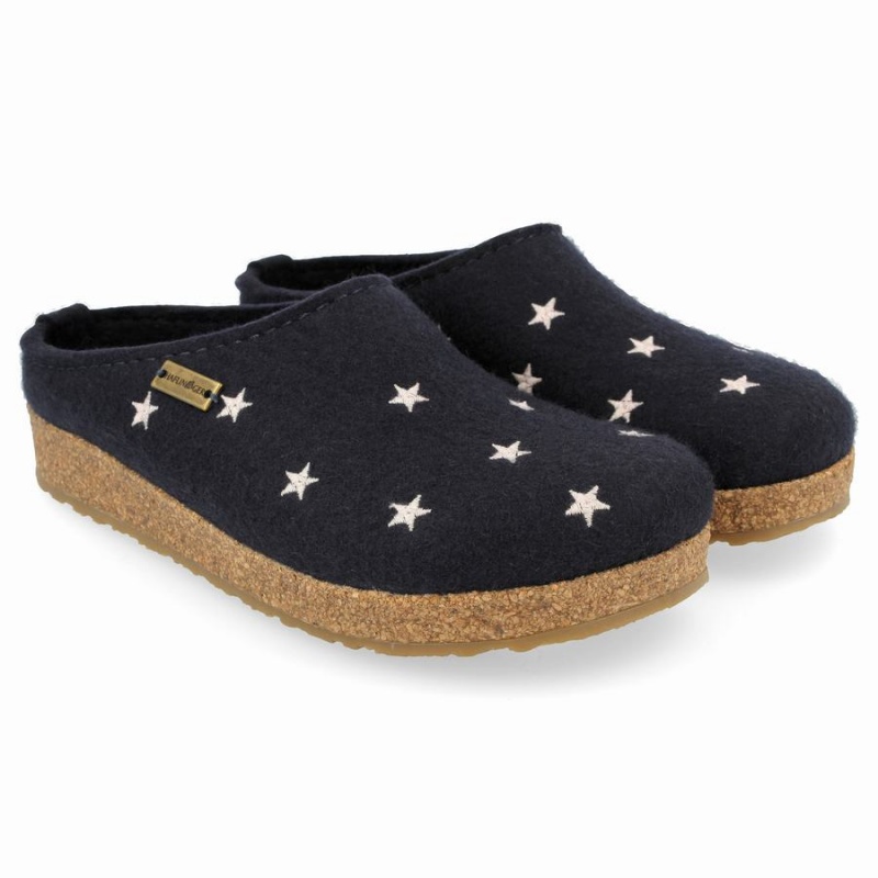 Haflinger Stelline Klompen Heren Donkerblauw | RXS577TZ