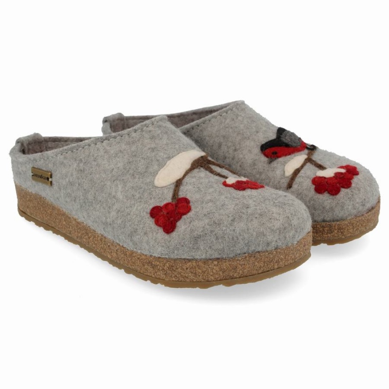 Haflinger Winterbird Klompen Dames Zilver Grijs | FYE7481JK